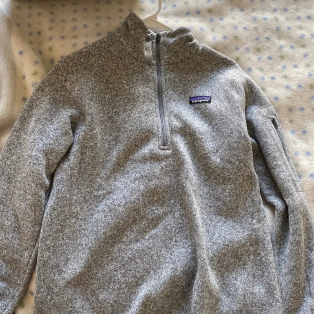 Patagonia Women Better Sweater 1/4 Zip birch white